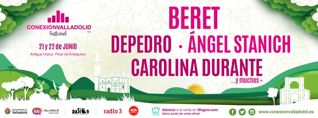 Cartel Conexión Valladolid Festival 2019 - Primeras confirmaciones